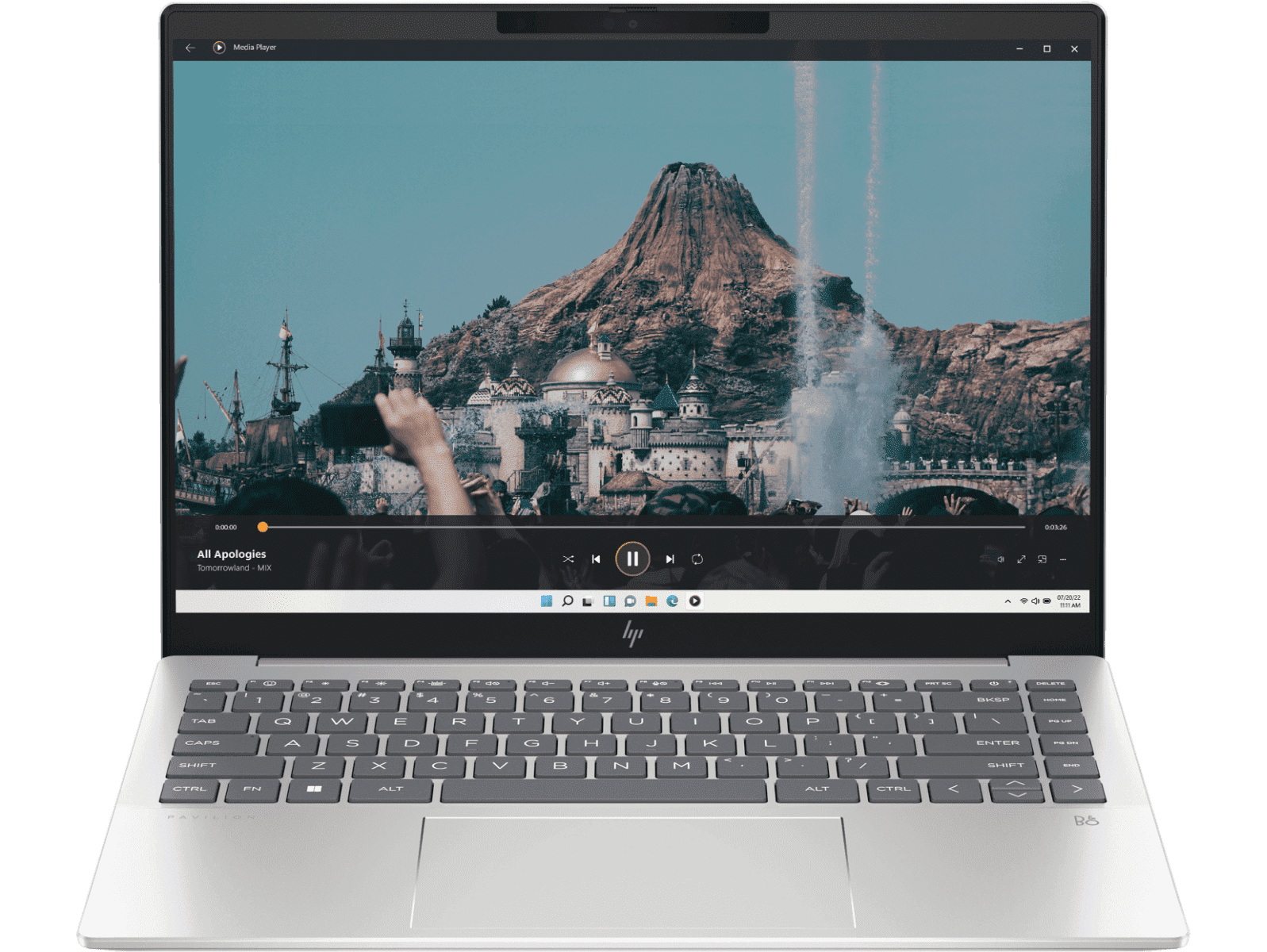 HP Pavilion Plus 35.6 cm (14) Laptop , 13th Generation Intel® Core™ i5 processor, 2K display with Intel® Iris® Xᵉ Graphics, 16 GB LPDDR5x RAM, 512 GB SSD Hard Drive, Silver,14-ew0107TU