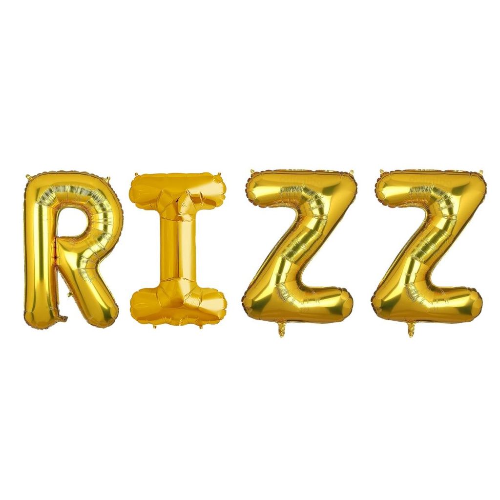 RIZZ Golden Foil Balloon Set - Helium or Air Filled - 40 inches - 4PC - Party and Festive Needs | Buy online on ZillyBuy