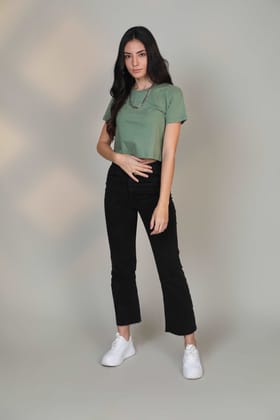 Crop Top- Pastel Green-XS