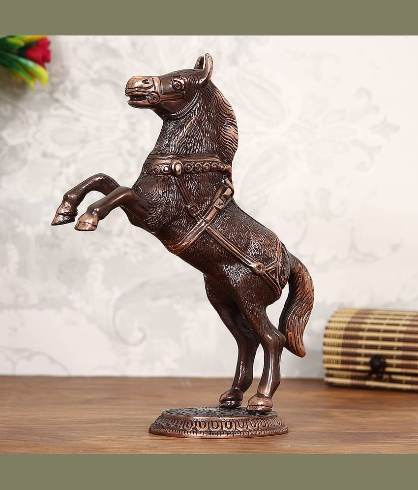 eCraftIndia Brown Mix Metal Figurines - Pack of 1