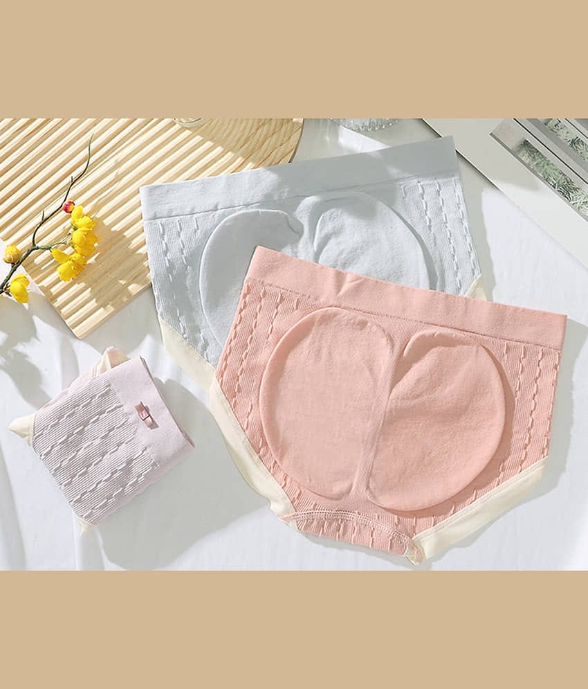 3Mads Pack of 3 Nylon Hipster For Women ( Multicolor5 )