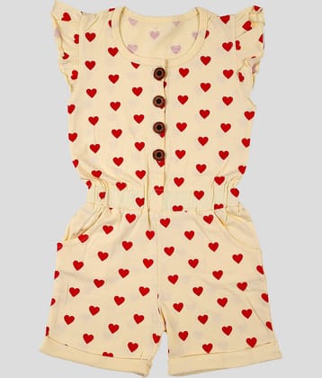 CATCUB Girls Cotton Jumpsuit ( Pack of 1 , Pink )