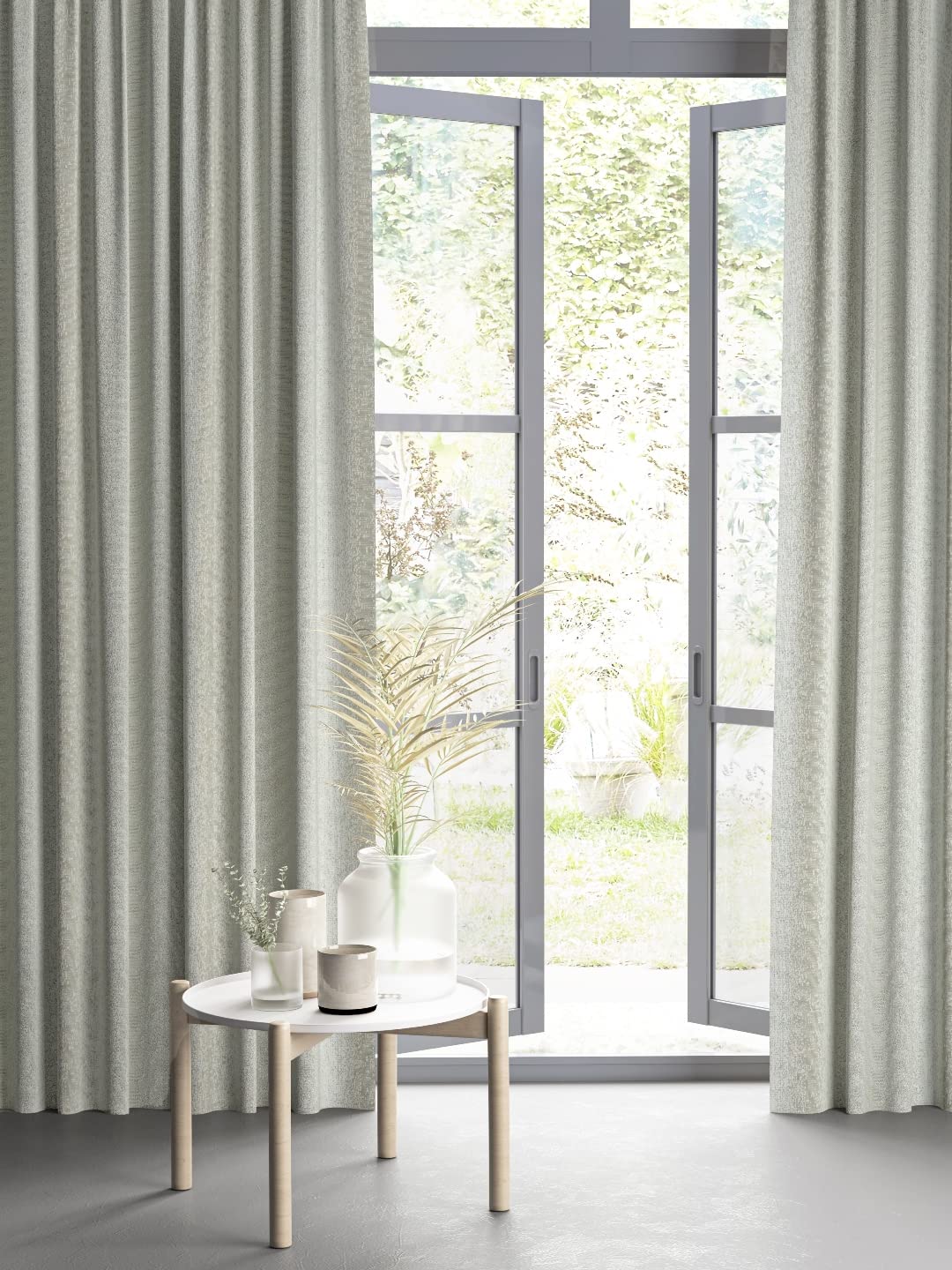 DDECOR - 100% Polyester Window 5 Ft|135 CM X 160 CM| - White