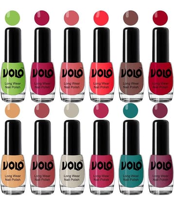 VOLO Best Affordable FullYear Collection Nail Polish Combo 12 Pcs Multi Glossy 60 mL