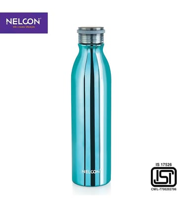 Nelcon STARK BLUE Blue Stainless Steel Water Bottle 1000 mL ( Set of 1 )
