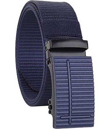 Clock21 - Blue Canvas Men's Casual Belt ( Pack of 1 )
