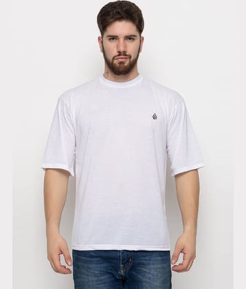 Emerald Pack of 1 Cotton Blend Regular Fit Men's T-Shirt ( White )