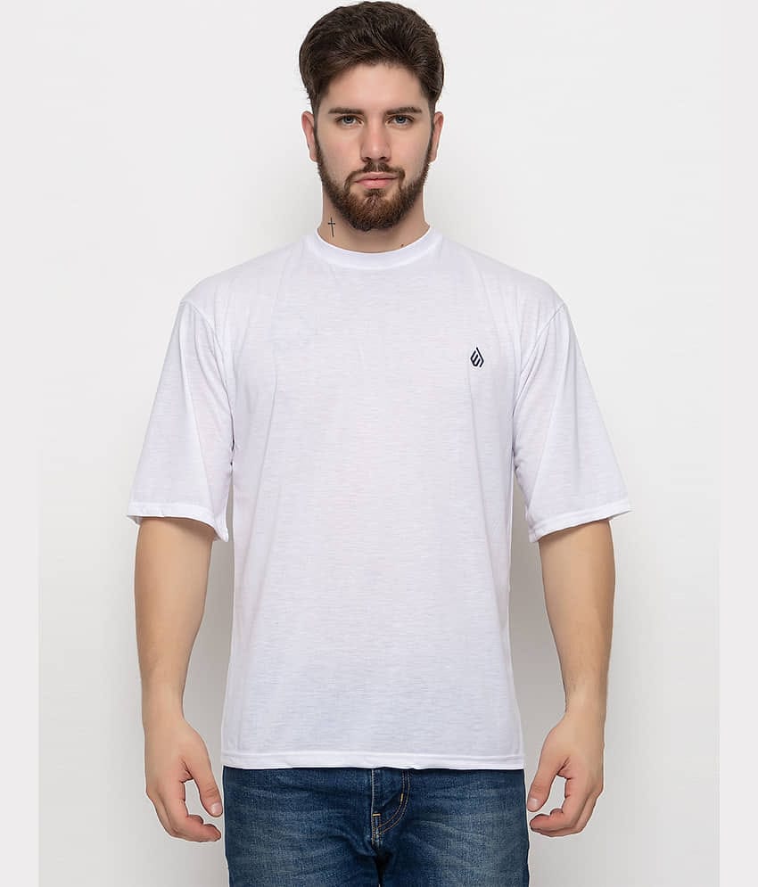 Emerald Pack of 1 Cotton Blend Regular Fit Men's T-Shirt ( White )