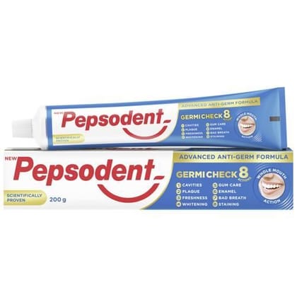 Pepsodent Germi Check Toothpaste - Cavity Protection, 200 gm