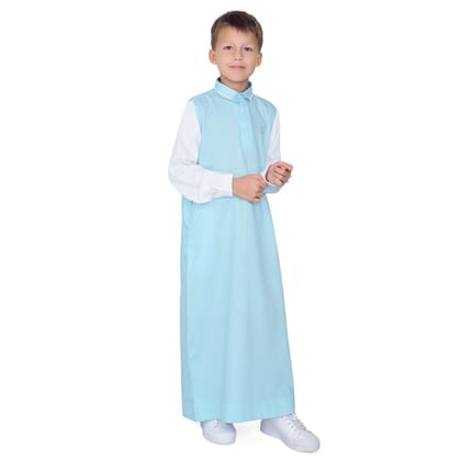 Klug Sky Blue Thobe for Kids-3
