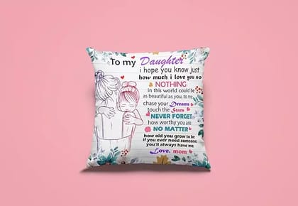 Arni Arts My Little Star My Little Dream Daughter Cushion Cover 12x12 Inch