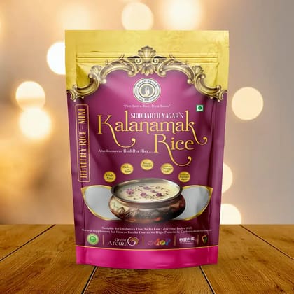 Diviam Aahar Kalanamak Rice Mini Buddha Rice Diabetic Friendly 400 g