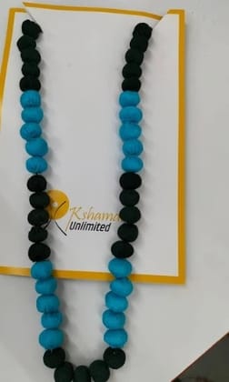 Multicolor Handcrafted Cloth Jewelry Neckpiece  Vibrant and Stylish