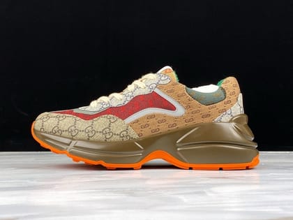 GucciMens GG Rhyton - "Beige-Brick Red"-Euro 40