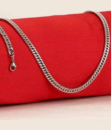 FASHION FRILL Silver Plated Chain ( Set of 1 )