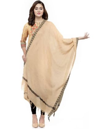 A R Silk Gold Cotton Self Dupatta