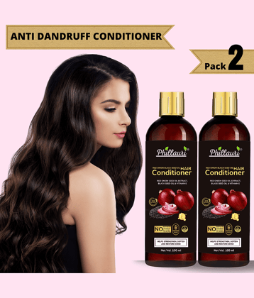 Phillauri Red Onion Conditioner for Shiny, Smooth & Healthy Hair Deep Conditioner 200 mL Pack of 2