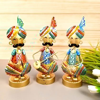 Musician Figurine Showpiece Set | Artifacts for Home, Table, Living Room, TV Unit & Bedroom Office Desk Decor& Gifts - 10 Inch (Pack of 3)-Design 1