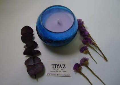 Lawendor Glass Candle