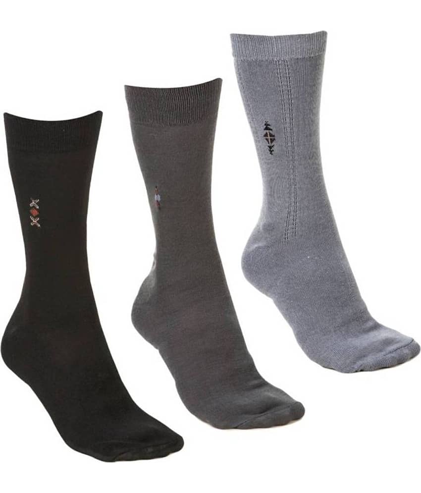 Tahiro Multicolour Cotton Casual Full Length Socks - Pack Of  3