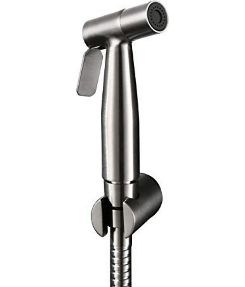 BATHONIX SS-304 Jako Health Faucet with 1m Hose Pipe & Hook Stainless Steel Health Faucet (Water Sprayer)