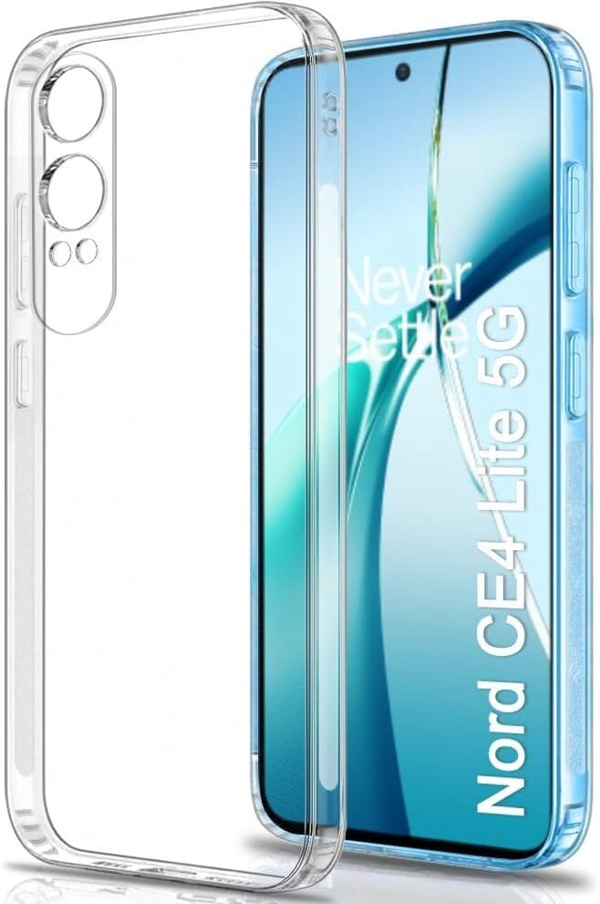 PLUGTECH TPU Ultra Hybrid Clear Camera Protection Back Cover Case for OnePlus Nord CE4 Lite