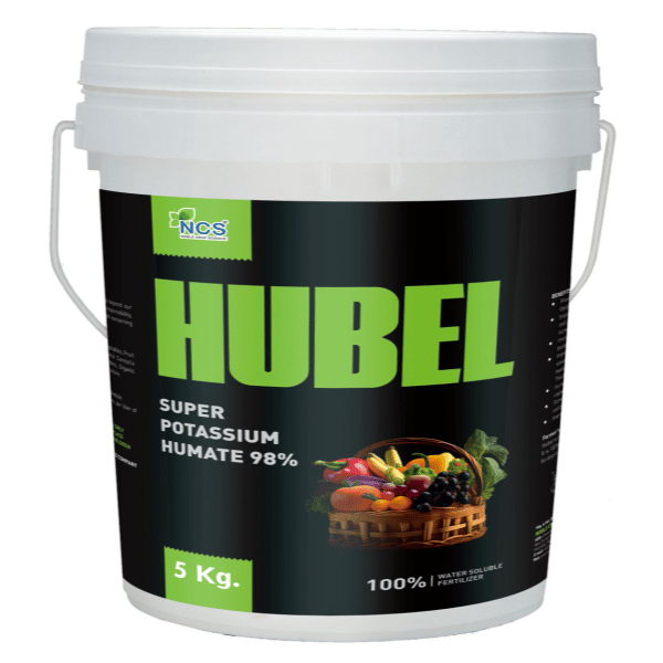 Noble crop science HUBEL - Humic Acid 98% Potassium Humate 5kg Pack of 10 - 60000 gm