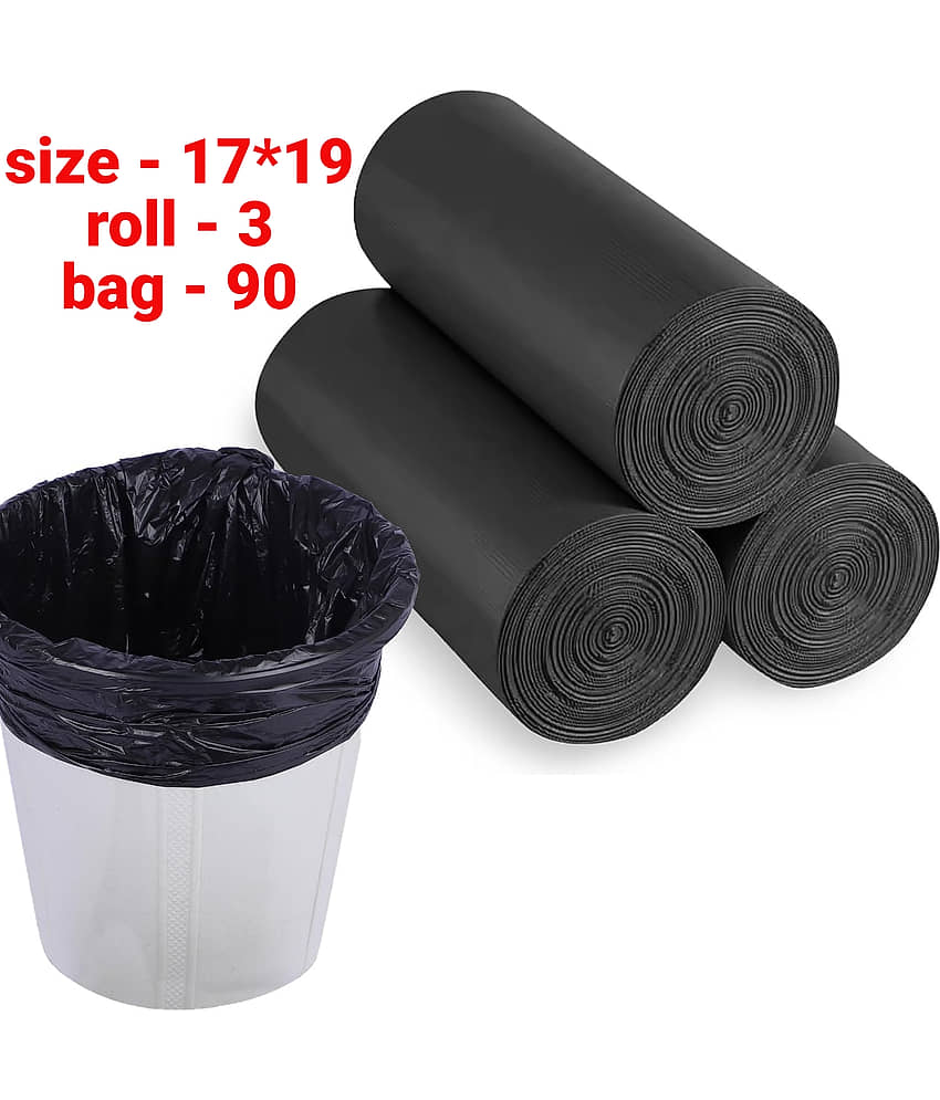 Arni Black Virgin Plastic Dustbin and Garbage bags