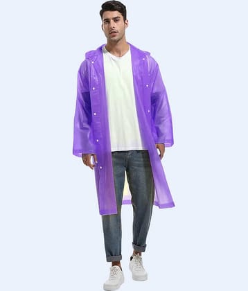 Paryag Purple PVC Men's Raincoat ( Pack of 1 )