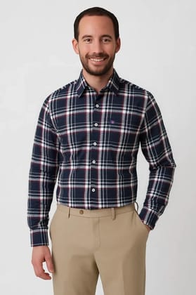 Jute Cotton Chex Shirt #41888