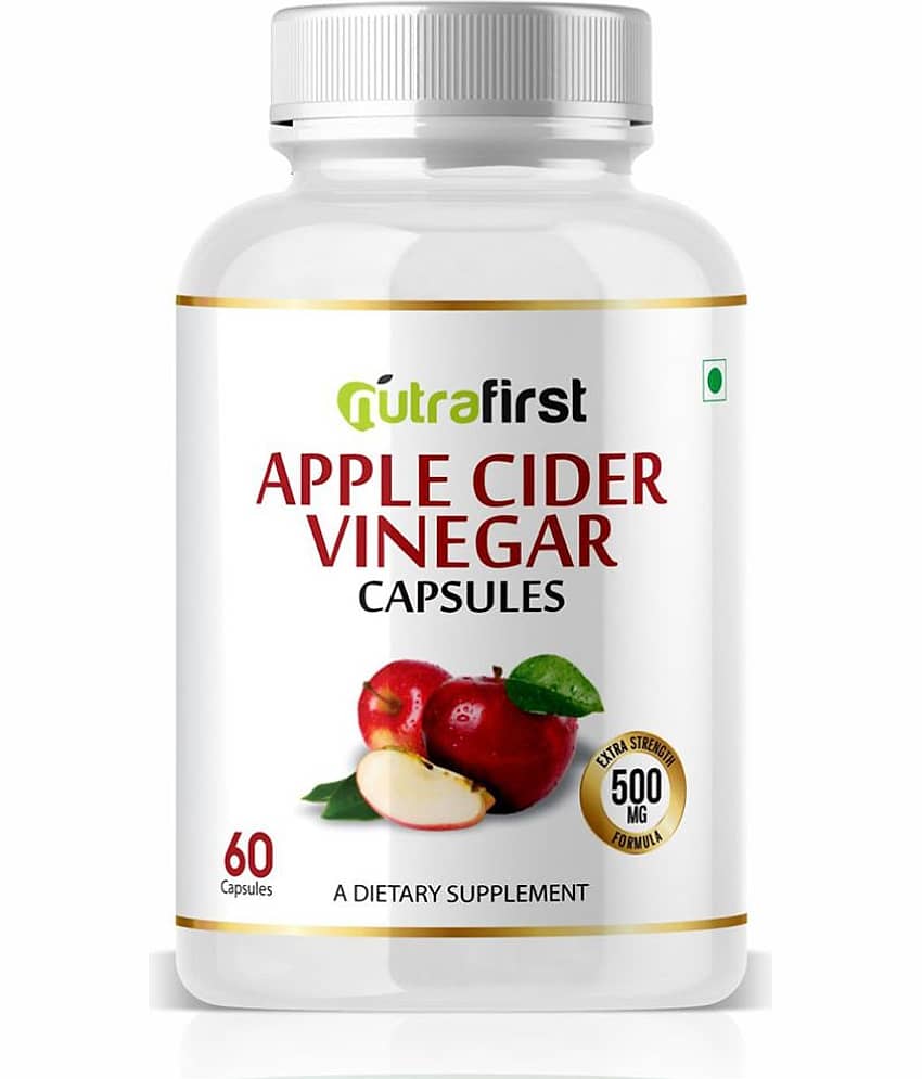 NutraFirst Apple Cider Vinegar Capsules, for weight management, enriched with Apple cider vinegar Extract, Vegeterian Capsule, 1B (1 x 60 Capsules)