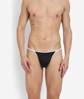 La Intimo Pack of 1 Polyester Briefs For Men's ( Black )