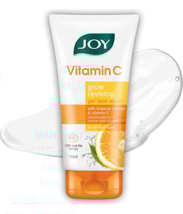 Joy Skin Brightening Vitamin C Face Wash Fades Dark Spots & Repairs Skin Barrier 150ml (Pack of 1)