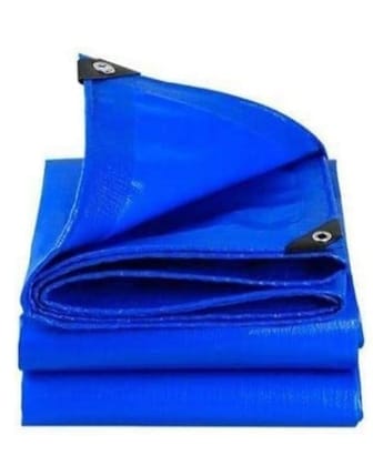 Farmroot Tarpaulin 18FT X 30FT 200 GSM Blue Tarpaulin Tirpal Tadpatri Tharpai Thadika, Extra Strong, Reinforced Eyelets, UV Resistant, 100% Waterproof