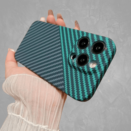 Jade - New Slim Magnetic Carbon Fiber iPhone Case-iPhone XR