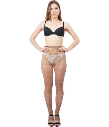 PENYAN - Cotton Blend Beige Women's Full length Stockings ( Pack of 1 )