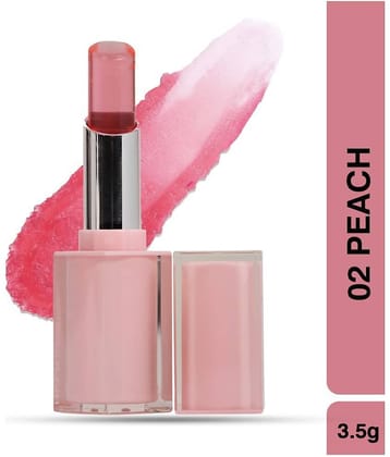 Seven Seas Long Lasting | Smooth Texture | Glass Finish | Rouge Gel Lipstick (Peach 2.8g)