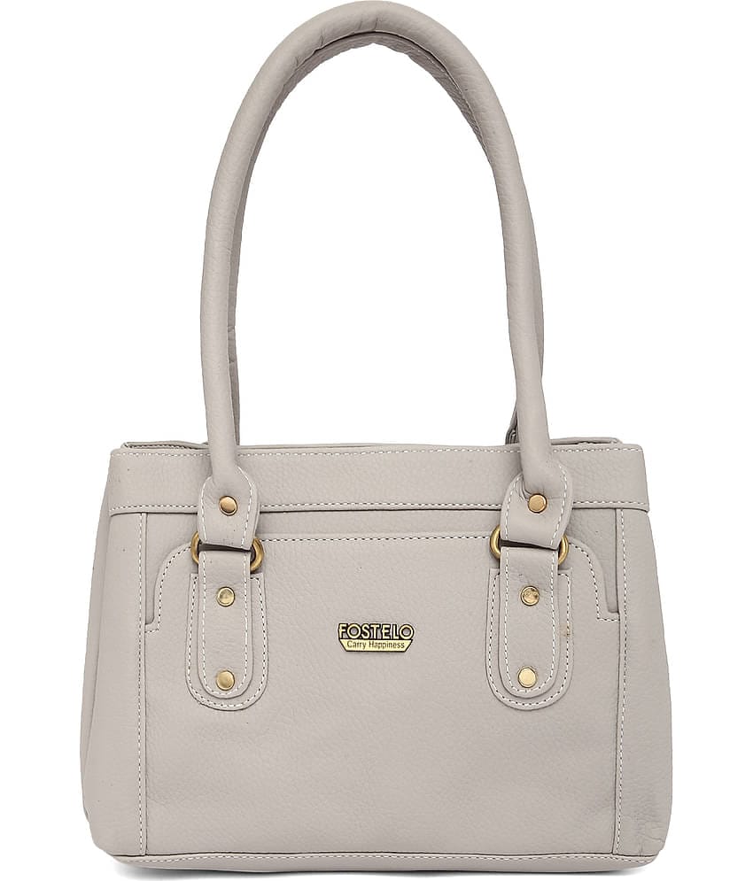 Fostelo - Grey PU Shoulder Bag