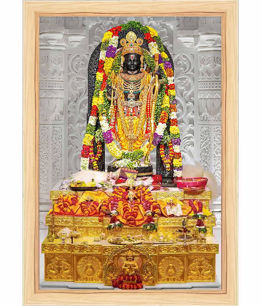 Indianara Religious Ram Lalla Painting With Frame