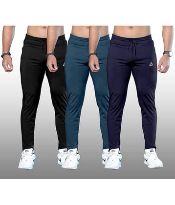 FTX Olive Green Lycra Men's Trackpants ( Pack of 3 )