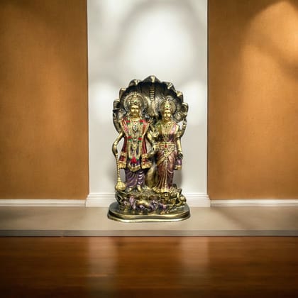 Sheshnag Lord Vishnu, Goddess Laxmi  standing idol Height- 27 cm