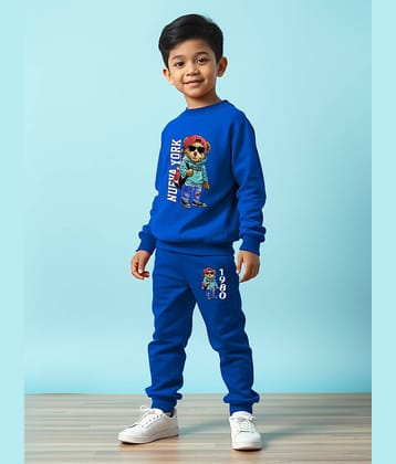 Trampoline Pack of 1 Boys Cotton Blend T-Shirt & Trackpants Set ( Multicolor )