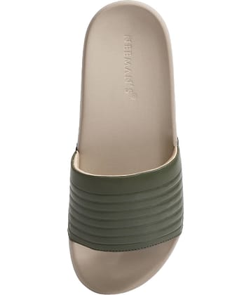 Neemans Foot 'Bed' Slides Olive Men's Slide Flip Flop
