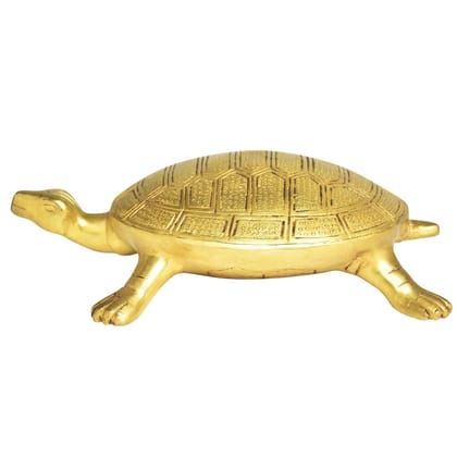 Brass Tortoise Statue | Vastu Wealth Home Decor, Height : 3 Inch (BSMAS1517 A)
