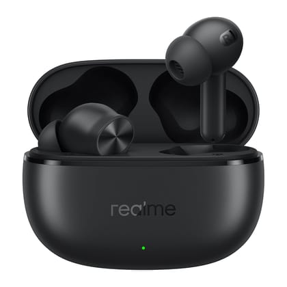 realme Buds T200x True Wireless Earbuds with 12.4mm Dynamic Bass Drivers, 25 dB ANC, Quad Mic, 45ms Latency, Upto 48 Hrs Playback, Fast Charge, IP55 Rated, BT 5.4 (Pure Black)