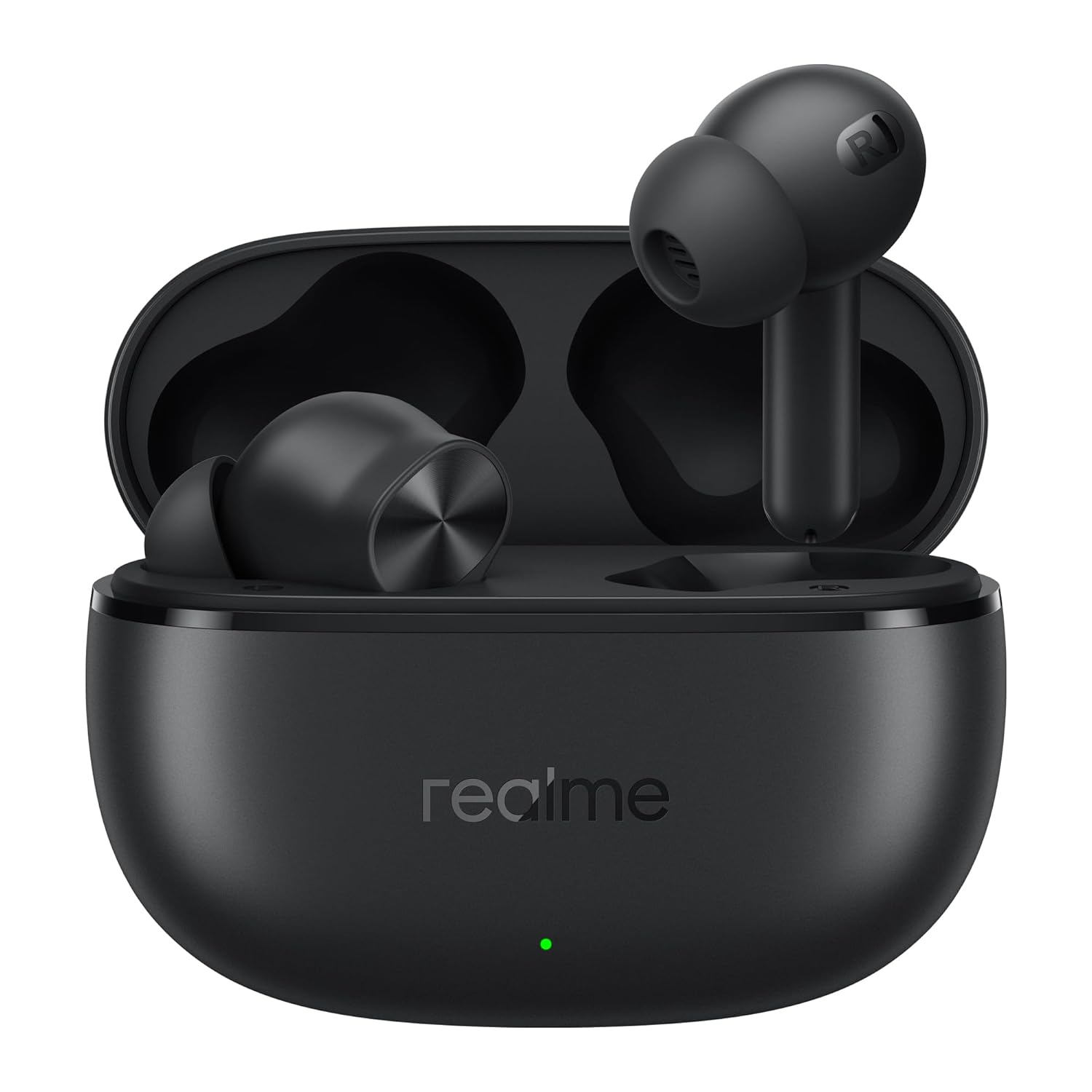 realme Buds T200x True Wireless Earbuds with 12.4mm Dynamic Bass Drivers, 25 dB ANC, Quad Mic, 45ms Latency, Upto 48 Hrs Playback, Fast Charge, IP55 Rated, BT 5.4 (Pure Black)