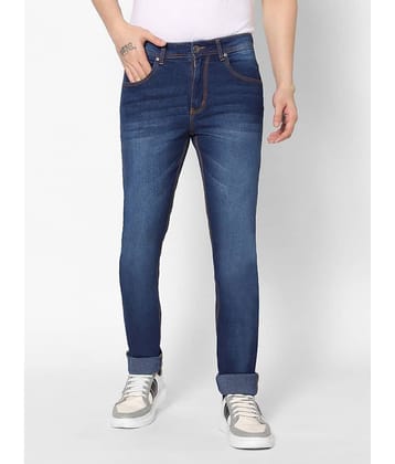 HJ HASASI - Blue Cotton Blend Slim Fit Men's Jeans ( Pack of 1 )