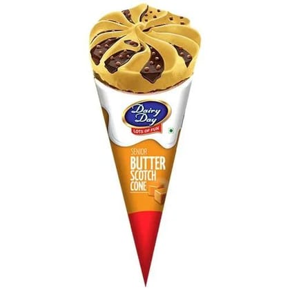 Dairy Day Senior Butterscotch Ice Cream Cone, 120 ml