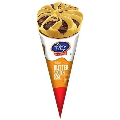 Dairy Day Senior Butterscotch Ice Cream Cone, 120 ml