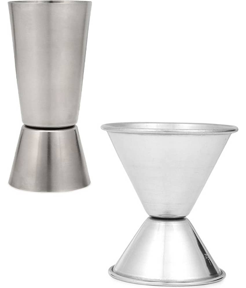 Silver Stainless Steel Peg Measurer ( Pack of 2 )